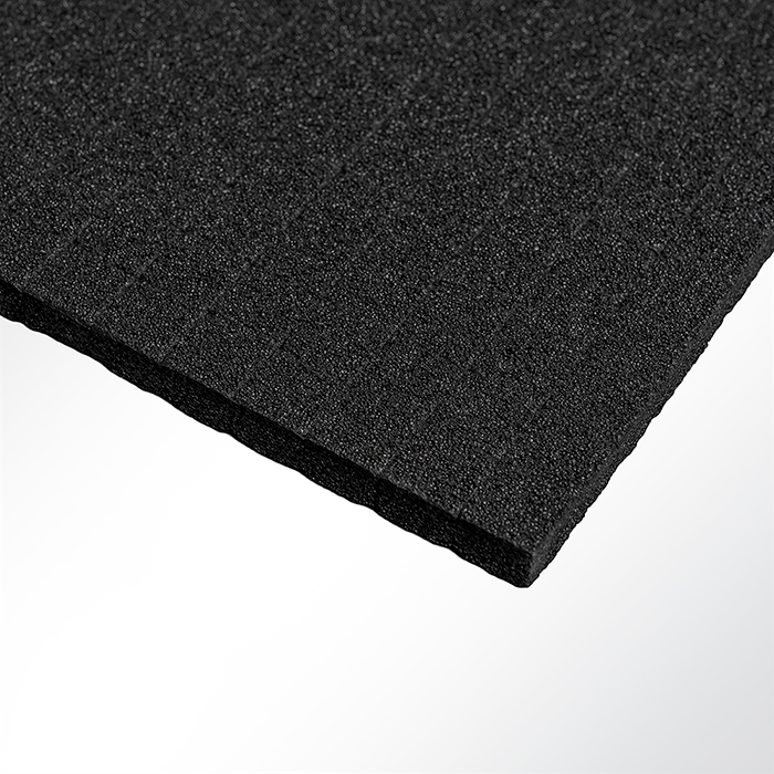 Plastazote LD29 PE-Rasterschaumstoff 500x330x10mm schwarz