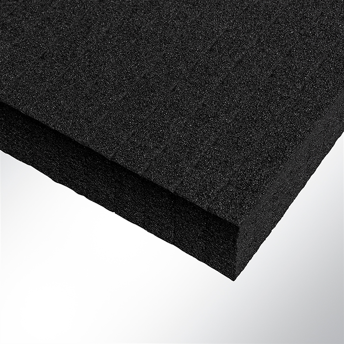 Plastazote LD29 PE-Rasterschaumstoff 500x330x40mm schwarz