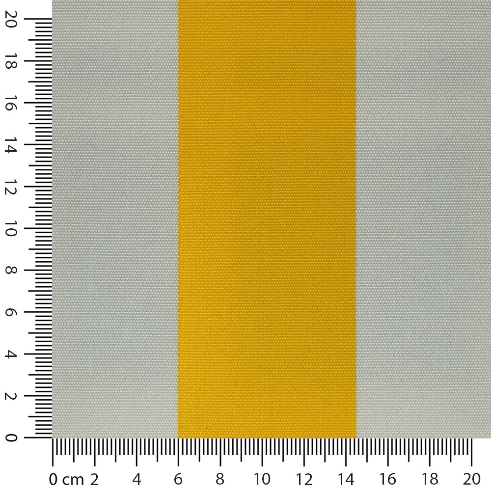 Artikelbild Markisenstoff / Tuch teflonbeschichtet wasserabweisend Breite 120cm Streifen (8,5cm) Maisgelb