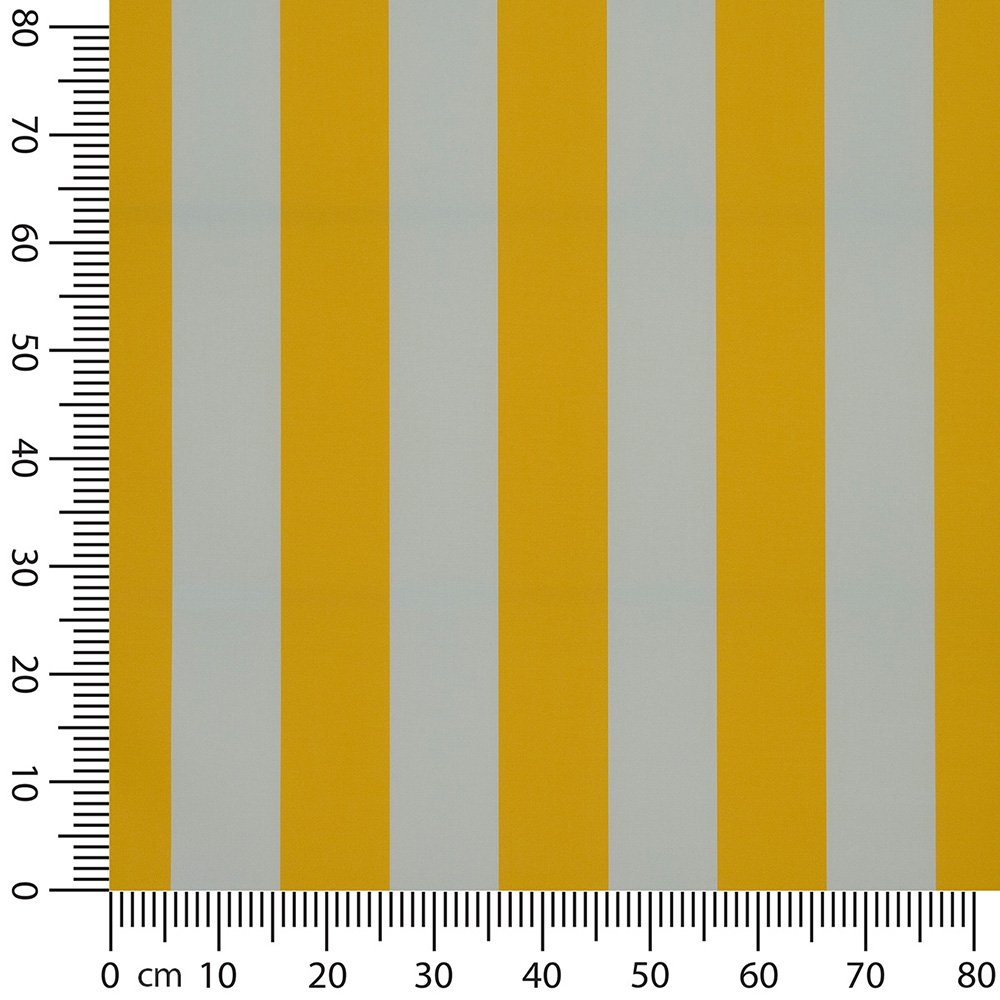 Artikelbild Markisenstoff / Tuch teflonbeschichtet wasserabweisend Breite 120cm Streifen (8,5cm) Maisgelb