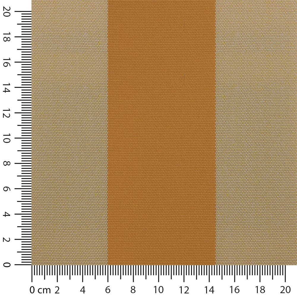 Artikelbild Markisenstoff / Tuch teflonbeschichtet wasserabweisend Breite 120cm Streifen (8,5cm) Gelborange