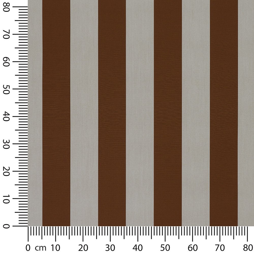 Artikelbild Markisenstoff / Tuch teflonbeschichtet wasserabweisend Breite 120cm Streifen (8,5cm) Kupferbraun