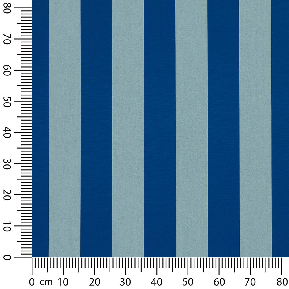 Artikelbild Markisenstoff / Tuch teflonbeschichtet wasserabweisend Breite 120cm Streifen (8,5cm) Himmelblau