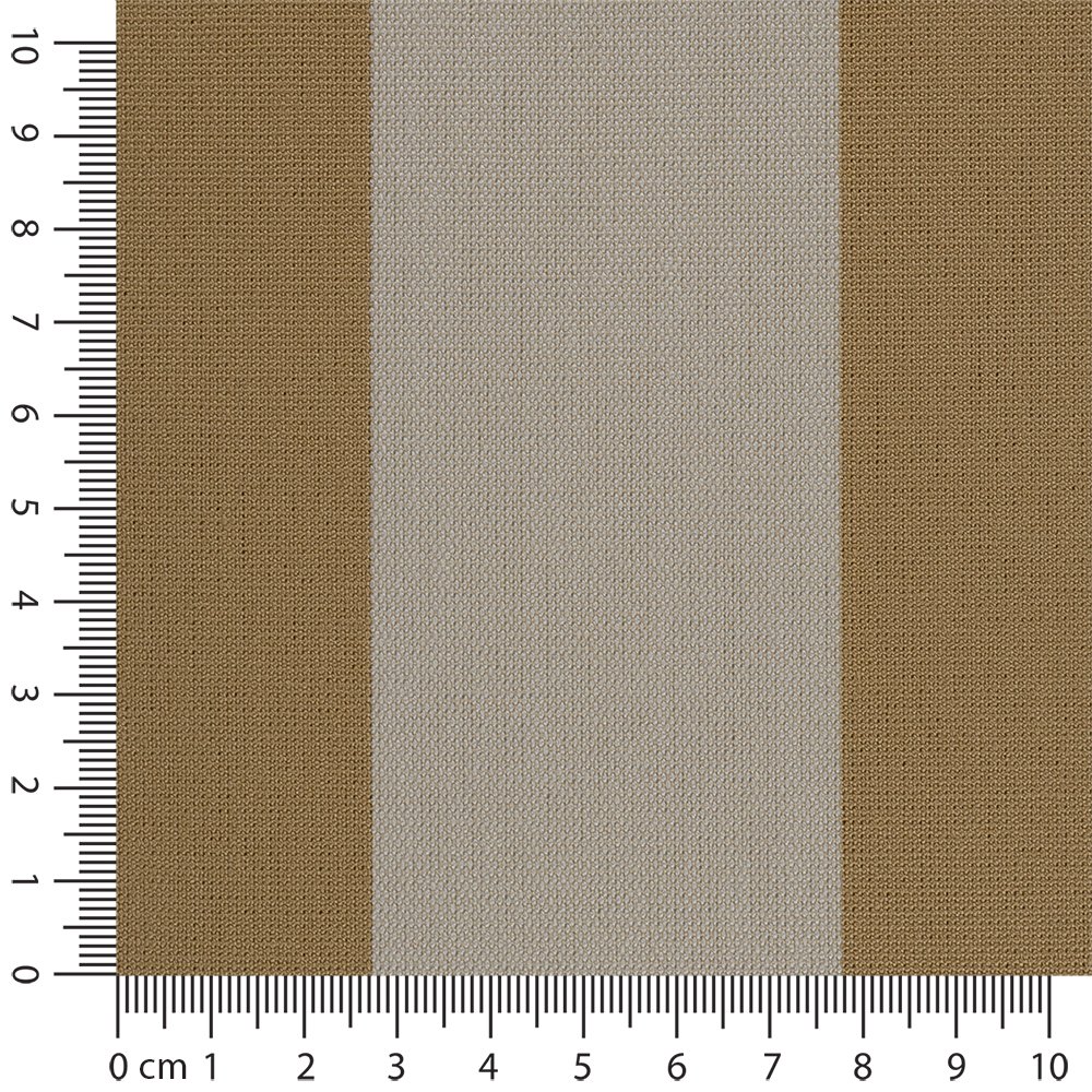 Artikelbild Outdoor Polsterstoff Streifen 5cm fr Gartenmbel, Kissen Breite 160cm 240g/m Weiss/Beige