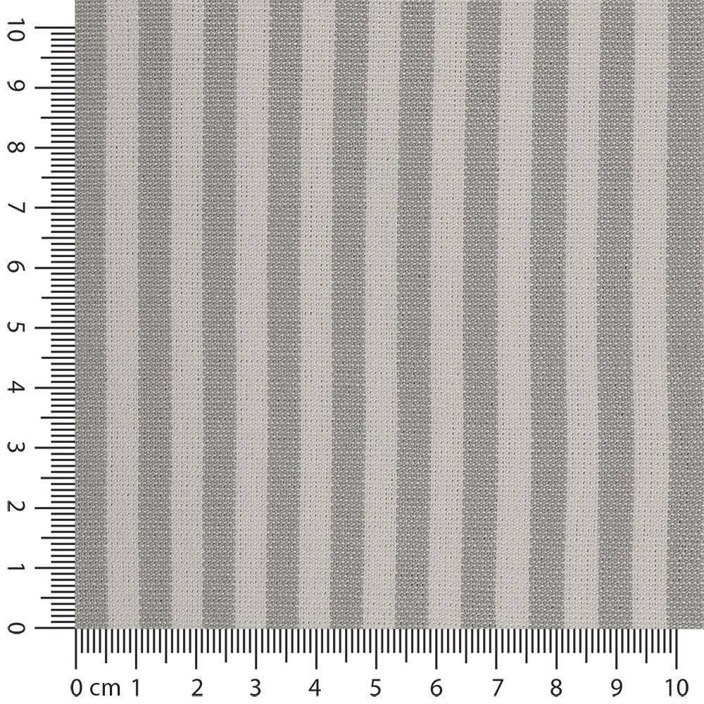 Artikelbild Outdoor Polsterstoff Streifen 5mm fr Gartenmbel, Kissen Breite 160cm 240g/m Weiss/Grau