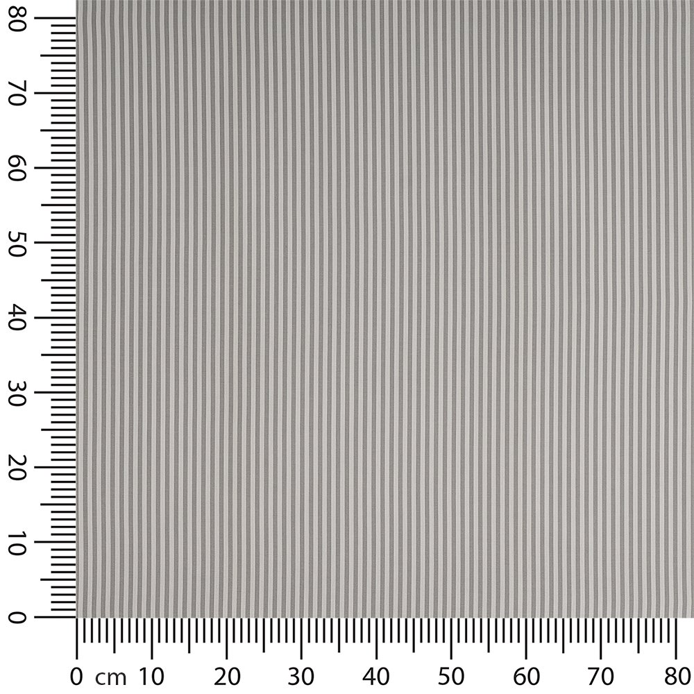 Artikelbild Outdoor Polsterstoff Streifen 5mm fr Gartenmbel, Kissen Breite 160cm 240g/m Weiss/Grau