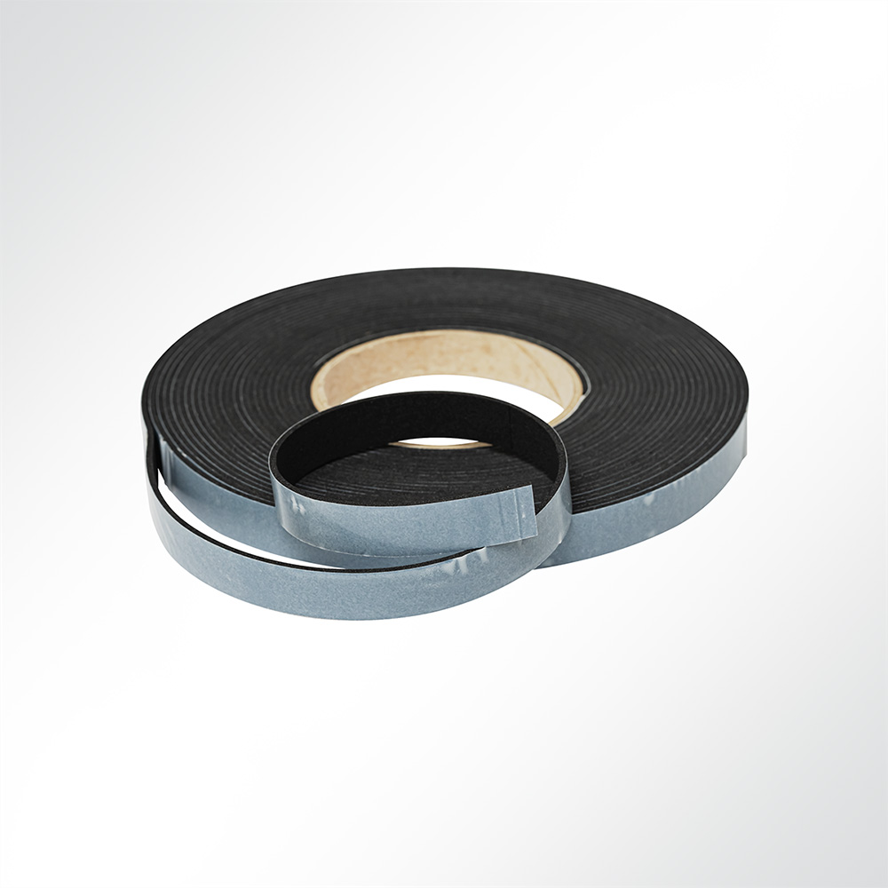 Artikelbild EPDM Zellkautschuk Dichtungsband einseitig selbstklebend Länge 10 Meter Dicke 2mm Breite 15mm