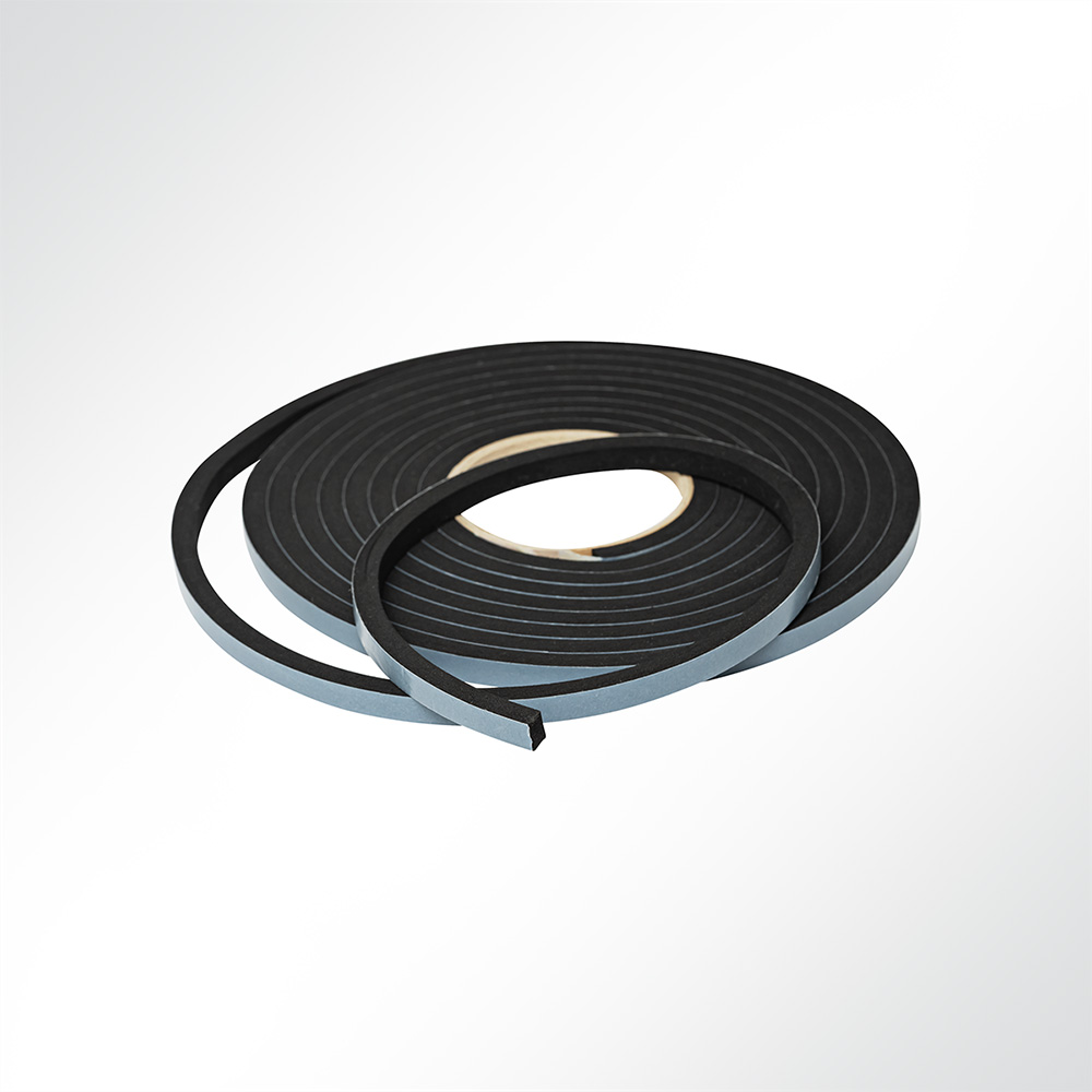 Artikelbild EPDM Zellkautschuk Dichtungsband einseitig selbstklebend Lnge 5 Meter Dicke 8mm Breite 9mm VE 5 Rollen