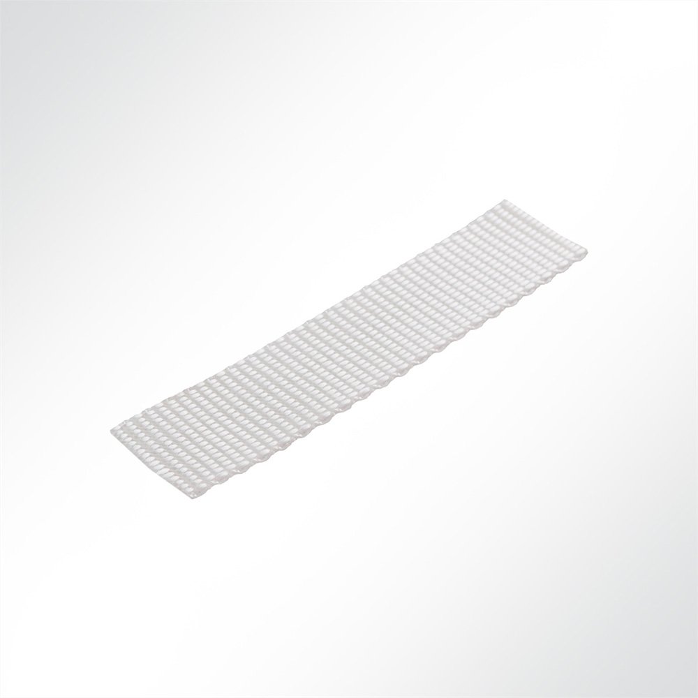 Artikelbild Gurtband Polyester (PES), 25 mm breit, 1 mm stark, 800 Kg, weiss