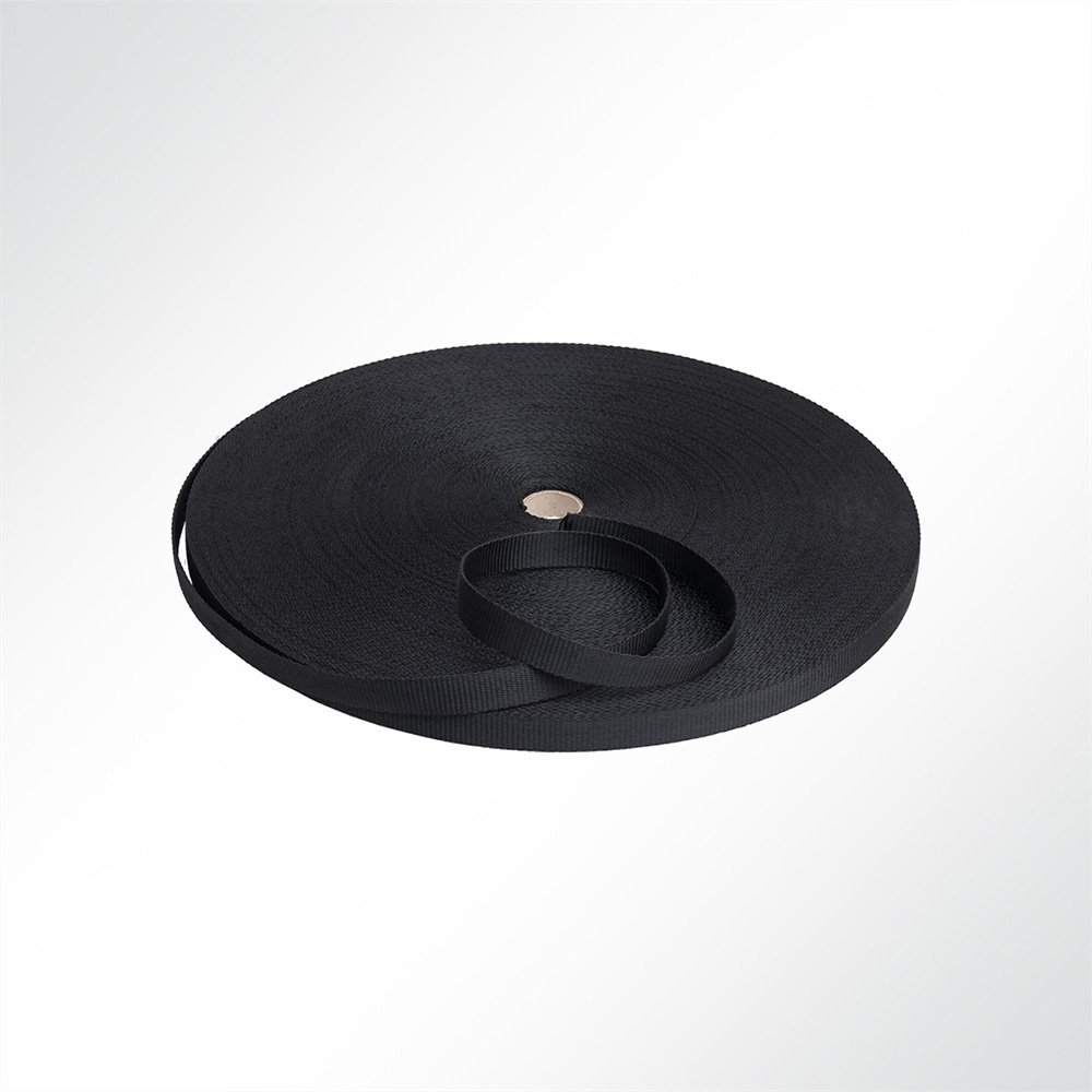 Artikelbild Gurtband Polyester (PES), 35 mm breit, 2 mm stark, 3200 Kg, schwarz