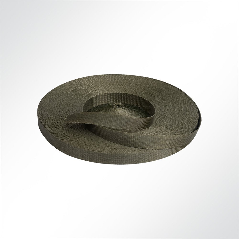Artikelbild Gurtband Polyester (PES), 35 mm breit, 2 mm stark, 3200 Kg, grün