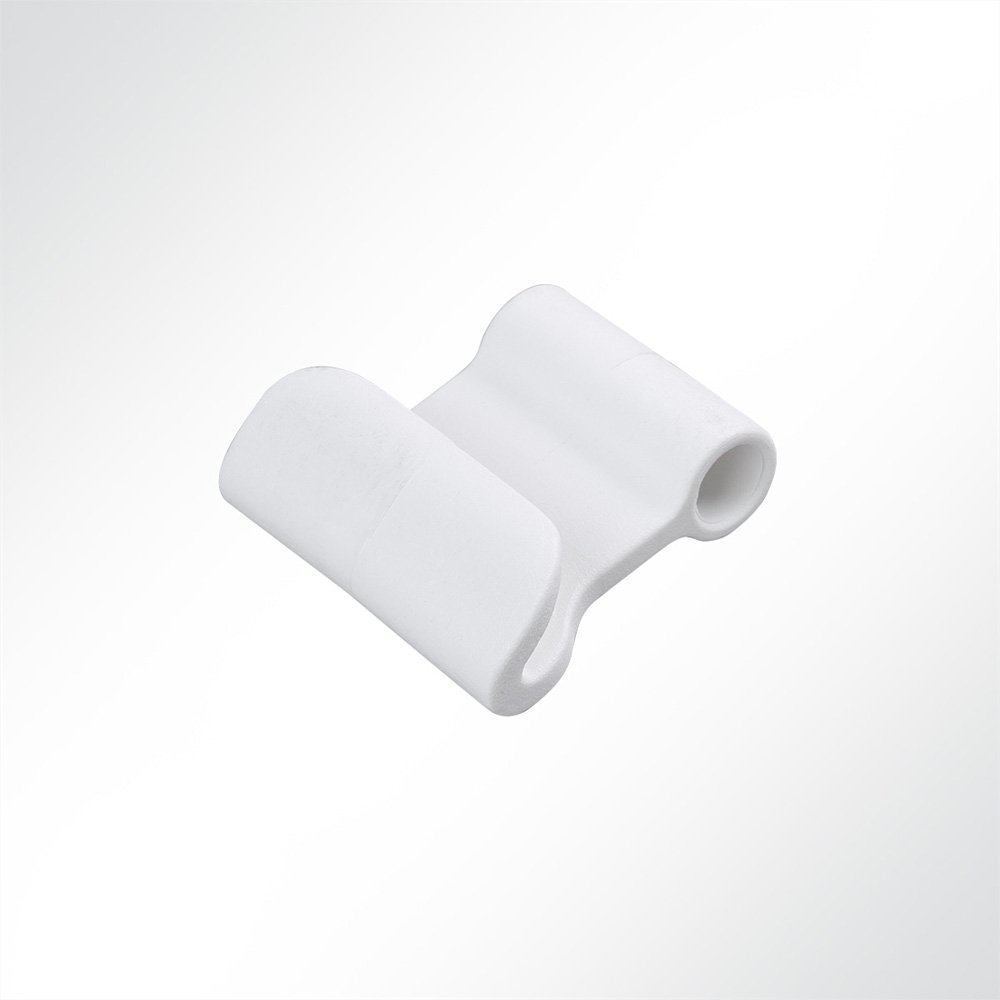 Artikelbild Kunststoff-Doppelhaken für 6-8mm Expanderseil weiß