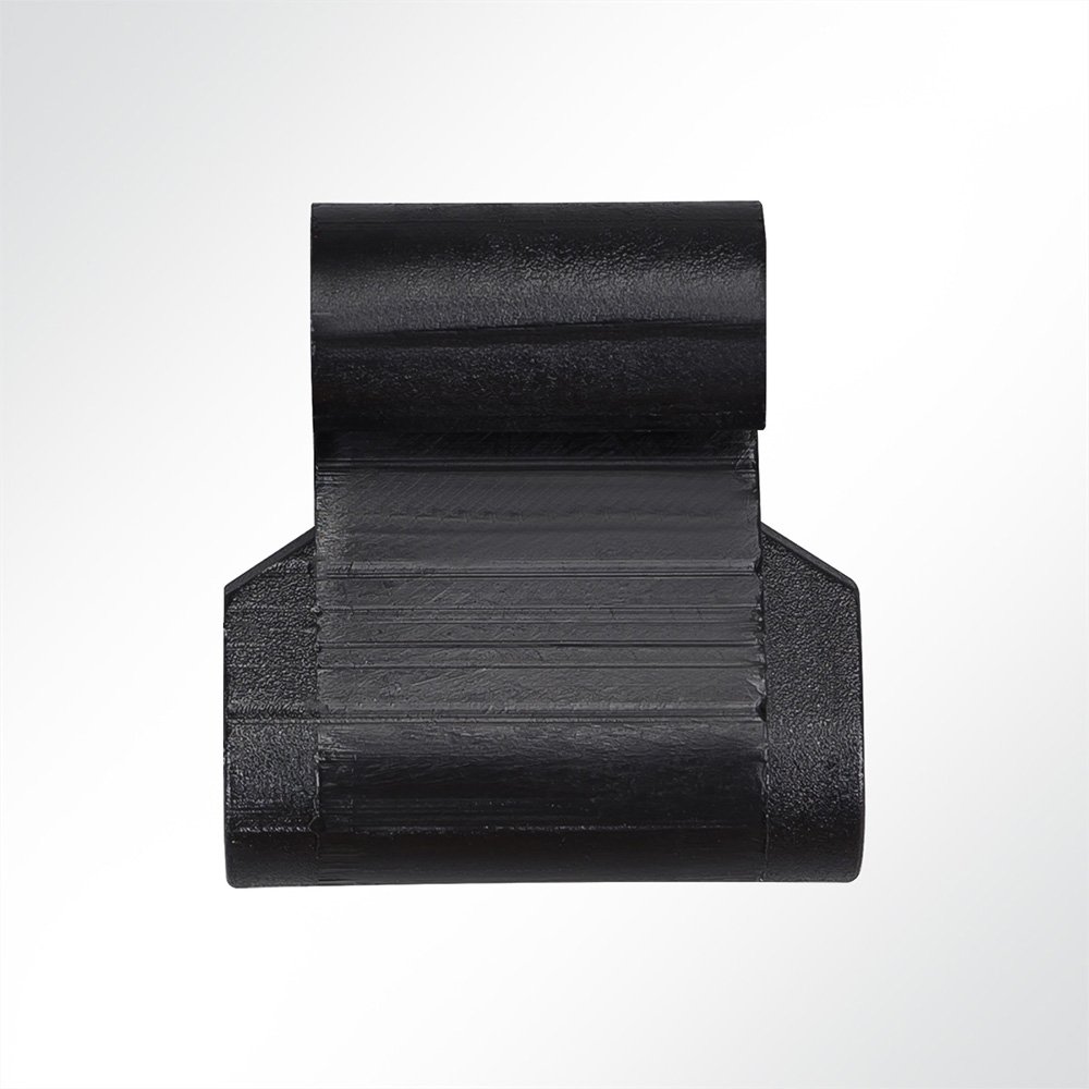 Artikelbild Kunststoff S-Haken asymmetrisch schwarz 41x37