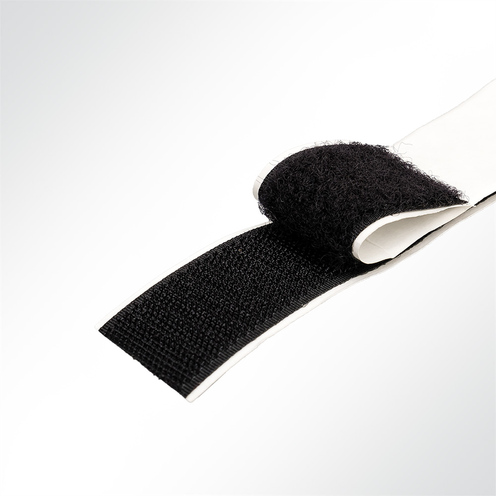 Artikelbild Klettband Haken- und Flauschband selbstklebend Hotmelt schwarz - Breite 20mm