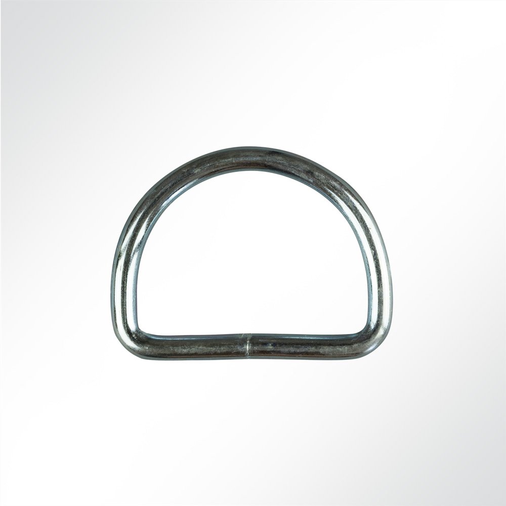 Artikelbild D-Ring Halbrund Metallring 40x30x5mm