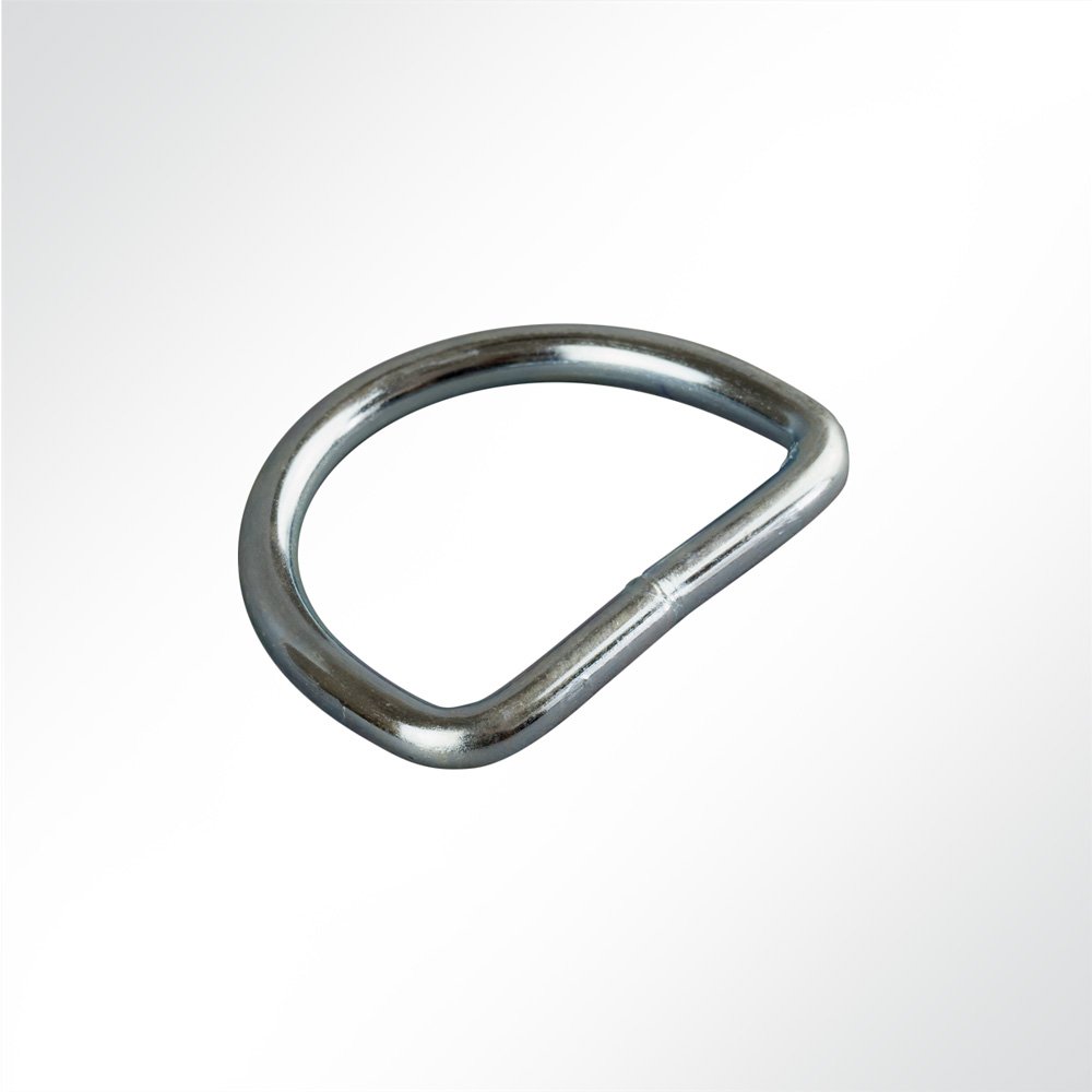 Artikelbild D-Ring Halbrund Metallring 40x30x5mm