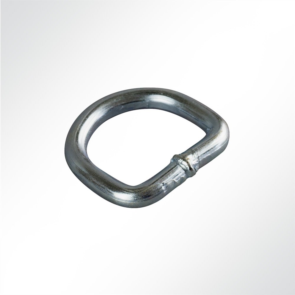 Artikelbild D-Ring Halbrund Metallring verzinkt 20x25x4mm