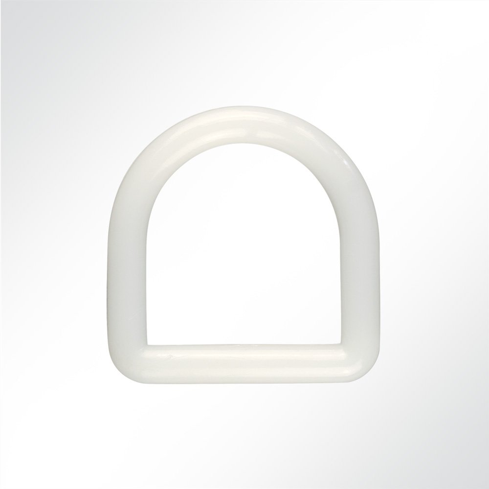 Artikelbild D-Ringe Halbrundring Kunststoff weiß 35x36x7mm