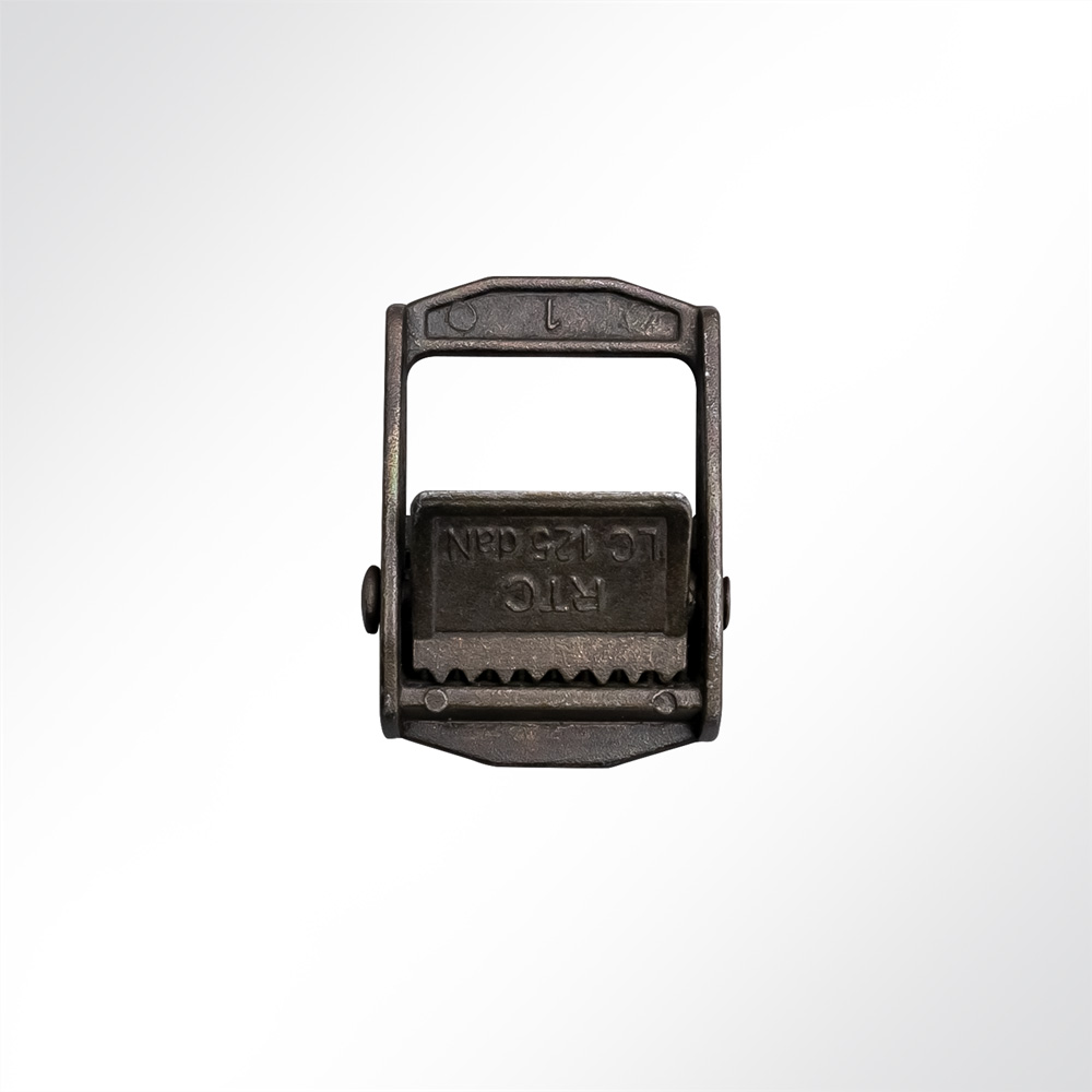 Artikelbild Verzinkte Klemmschnalle Gurtschnalle 25mm, 250kg schwarz