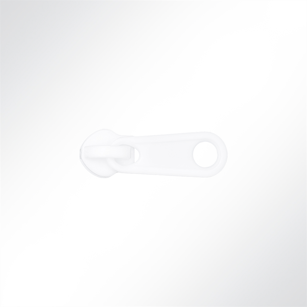 Artikelbild Einfachschieber CT06 Nylon Weiß für Spiralreißverschluss
