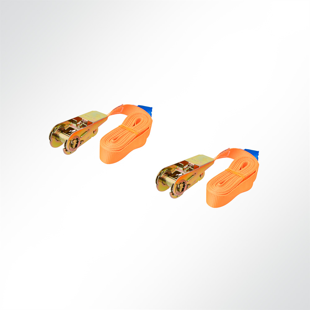 Artikelbild Zurrgurt orange 1-teilig mit Ratsche 25mm Zurrkraft 800kg 5m