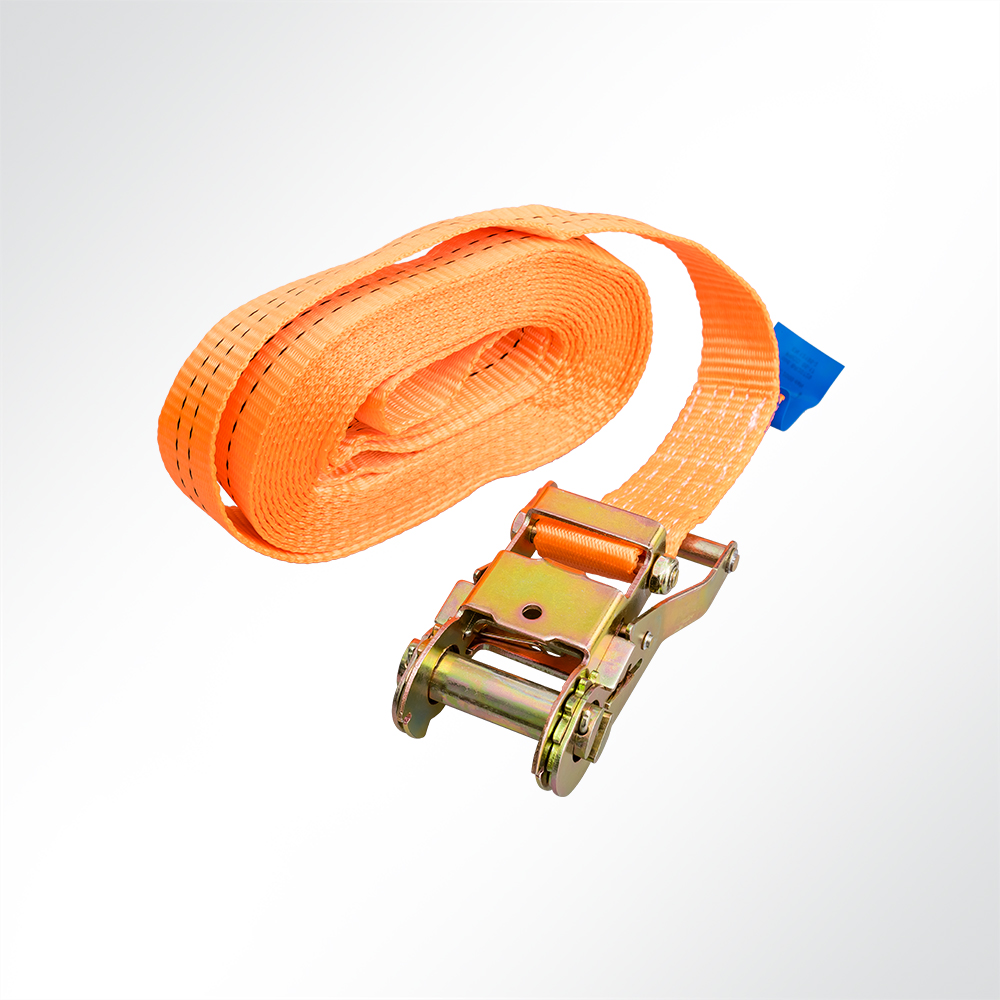Artikelbild Zurrgurt orange 1-teilig mit Ratsche 35mm Zurrkraft 2000kg 5,75m
