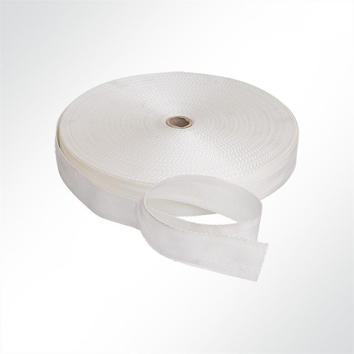 Einfassband Polyester weiß Breite 45mm