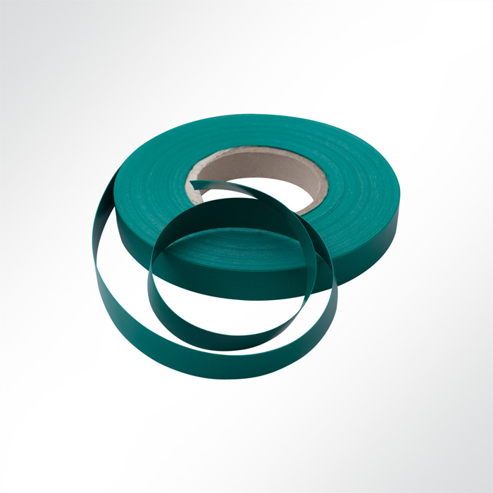 Einfassband Polyester beidseitig PVC beschichtet B1 Breite 20mm Grn