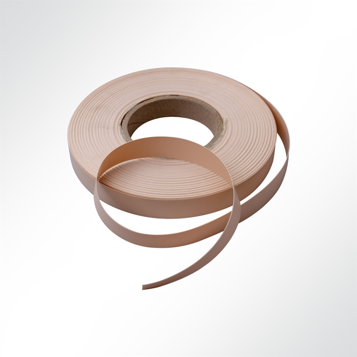 Einfassband Polyester beidseitig PVC beschichtet B1 Breite 20mm Sand