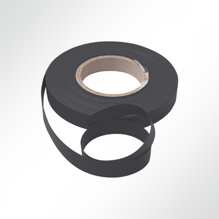 Einfassband Polyester beidseitig PVC beschichtet B1 Breite 20mm Anthrazit Matt 378