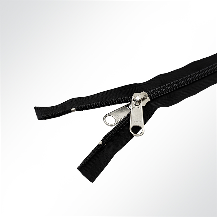 YKK® 10C Reißverschluss Zeltreisser, Spiral, teilbar, schwarz, Länge 120cm