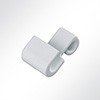 Vorschau Kunststoff S-Haken asymmetrisch  grau  41x25 weiß